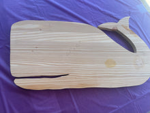 Load image into Gallery viewer, Plain Wood Whale for painting or platter