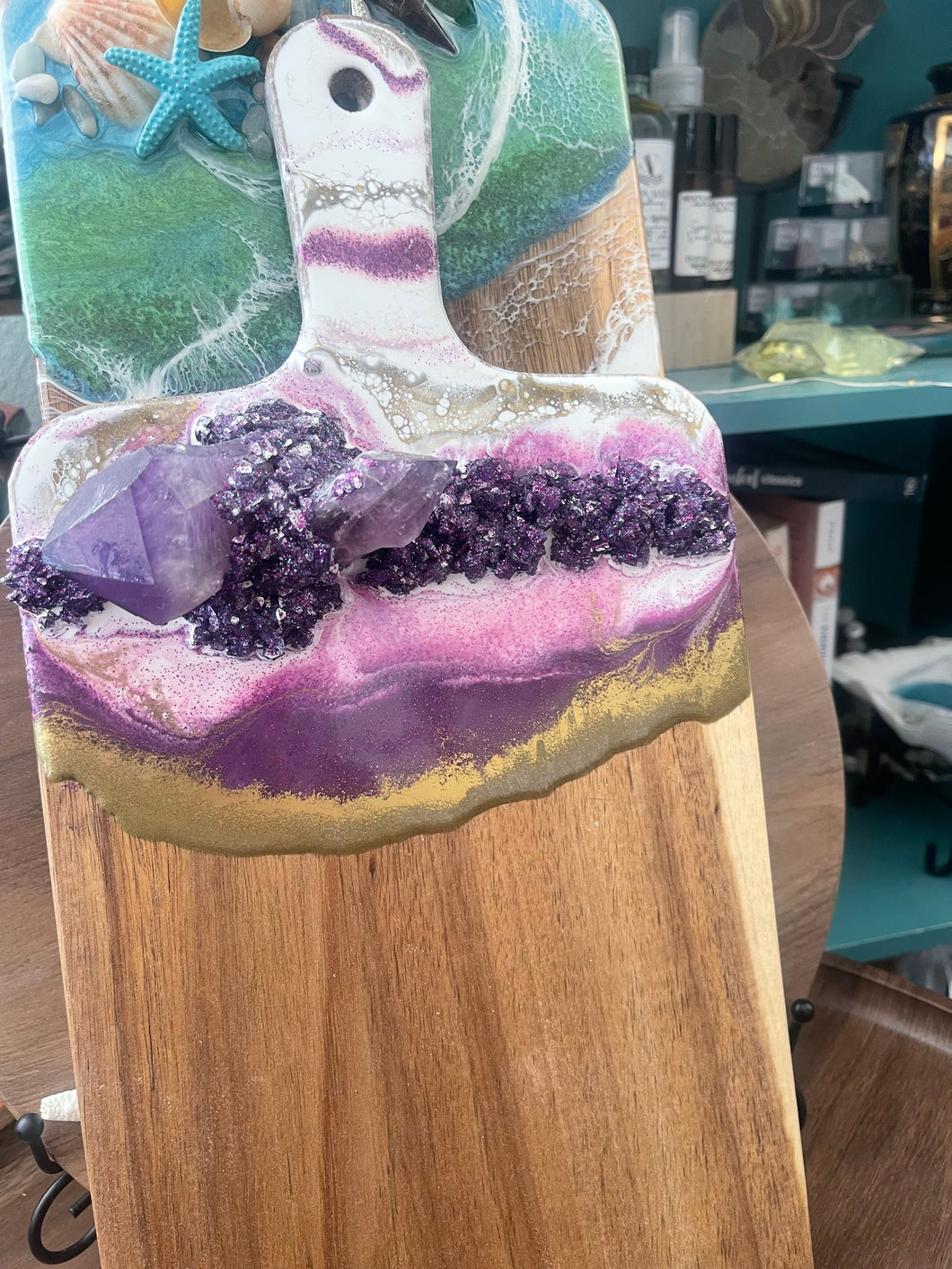 Glamour Crystal resin cheeseboard class