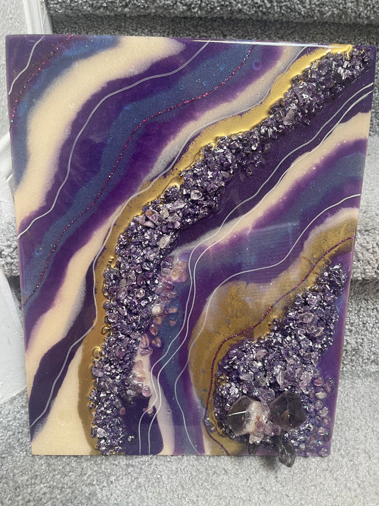 Amethyst Geode painting