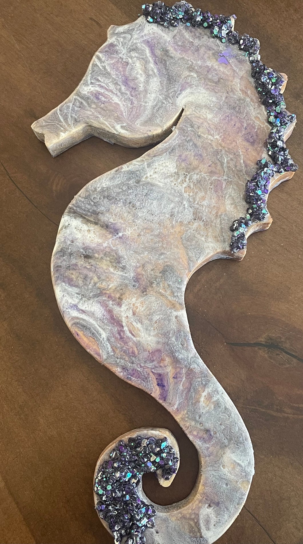 Resin Pour Seahorse