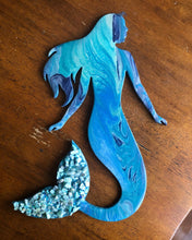 Load image into Gallery viewer, Plain wood Mermaid for Wall Art