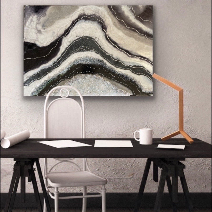 Crystal Geode Painting class