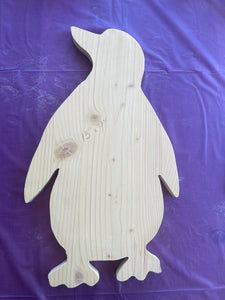 Plain wood Penguin for painting