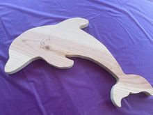 Load image into Gallery viewer, Plain Wood Dolphin for painting