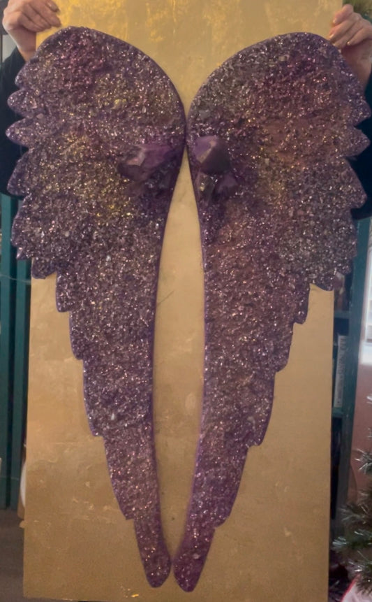 Amethyst Angel Wings painting