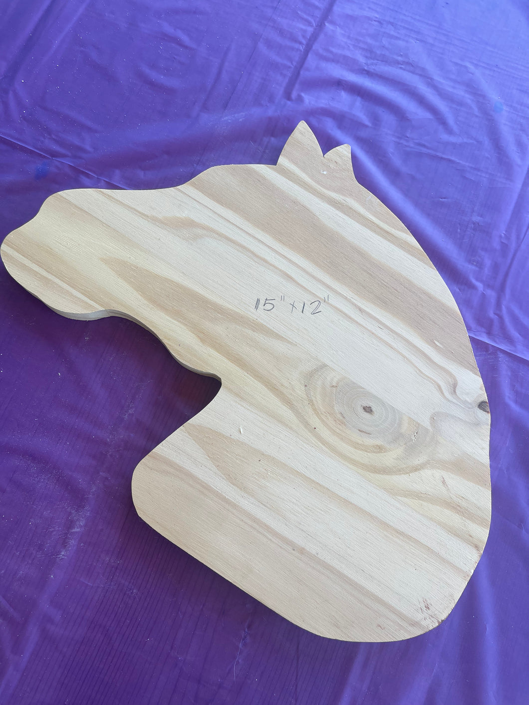 Plain Wood Horse for Painting