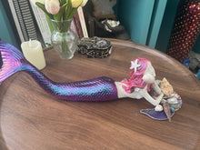 Load image into Gallery viewer, Mermaid embellished with shells and crystals