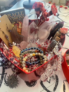 Crystal filled Valentines box