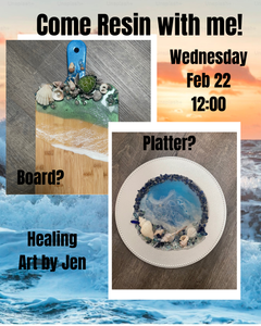 Ocean pour cheeseboard or platter class -Feb 22