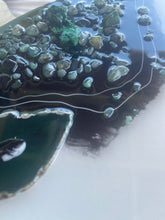 Load image into Gallery viewer, Malachite Resin Painting 20”