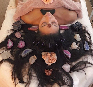 Reiki crystal healing session