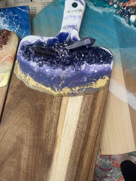 Crystal Resin Cheeseboard
