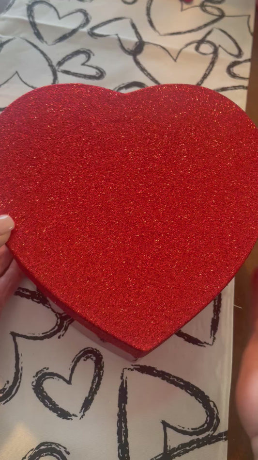 Crystal filled Valentines box