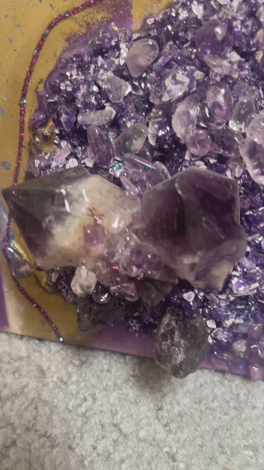 Amethyst Geode painting