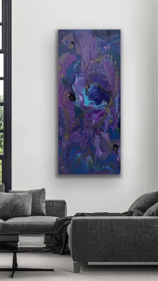 Abstract Pour Painting