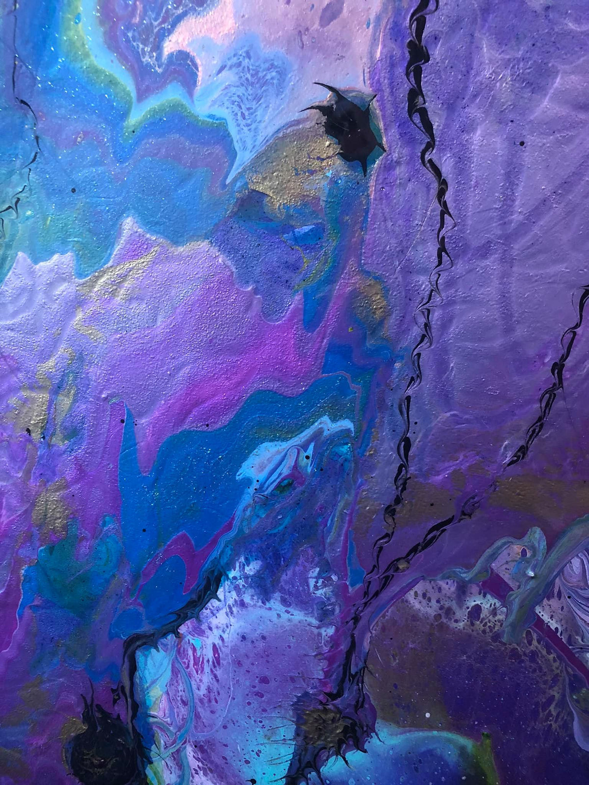 Abstract Pour Painting