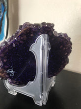 Load image into Gallery viewer, Purple resin slice