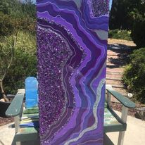 Purple Passion Amethyst Painting