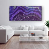 Load image into Gallery viewer, Purple Passion Amethyst Painting