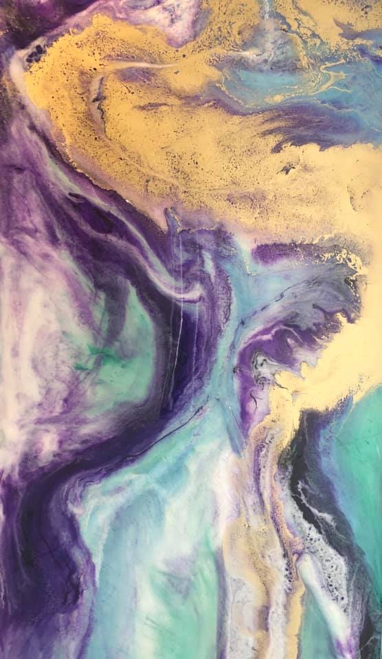 Dreamy Abstract in Resin