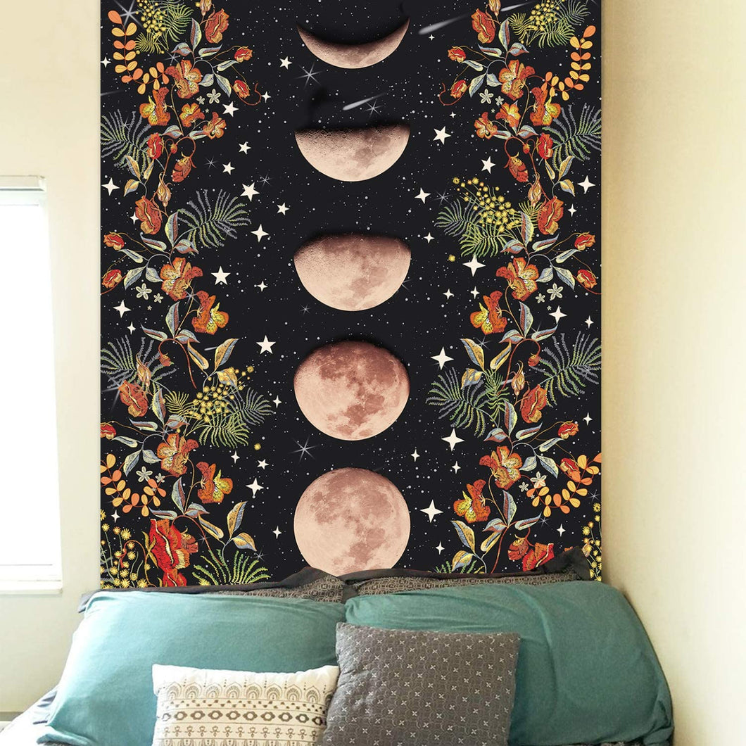 Tapestry - Moon phases floral