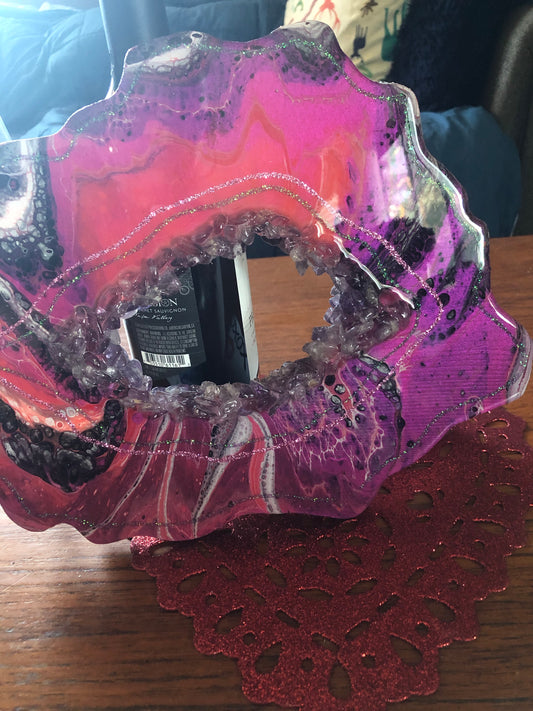 Amethyst geode slice