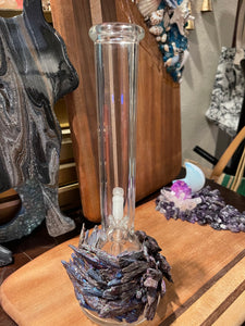 Aura Kyanite crystal water pipe