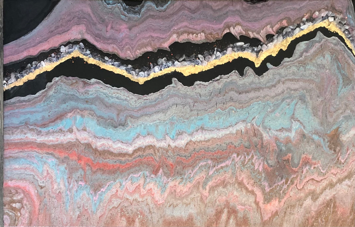 Desert landscape painting