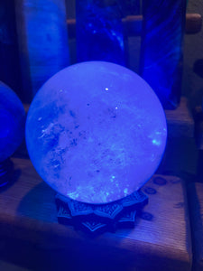 Clear quartz sphere