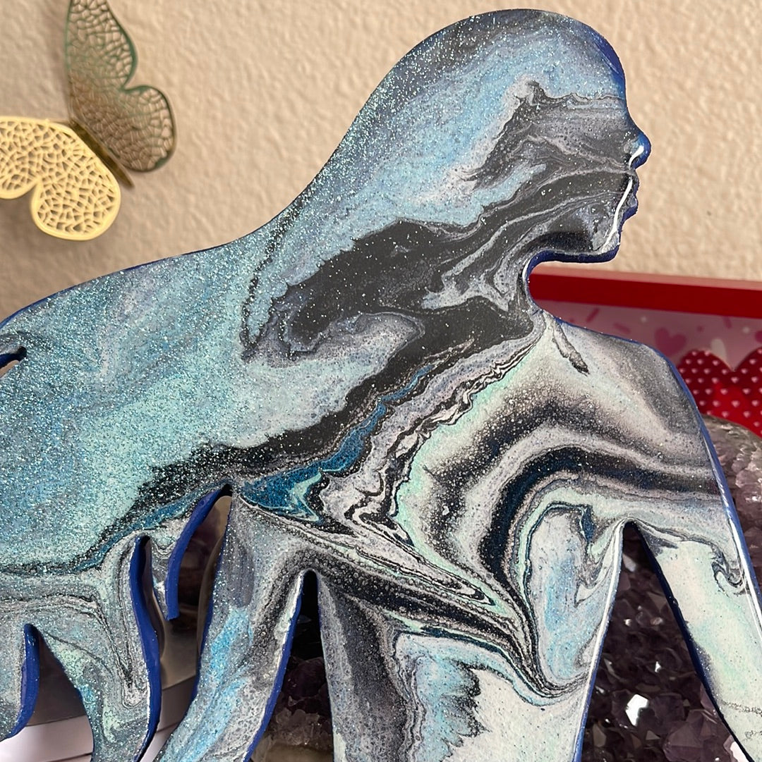 Aquamarine and Lapis Mermaid