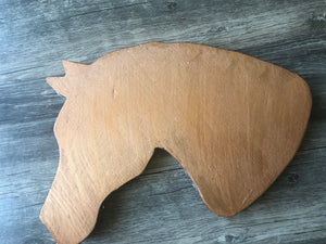 Clear quartz resin Wood Horse tray or wall art