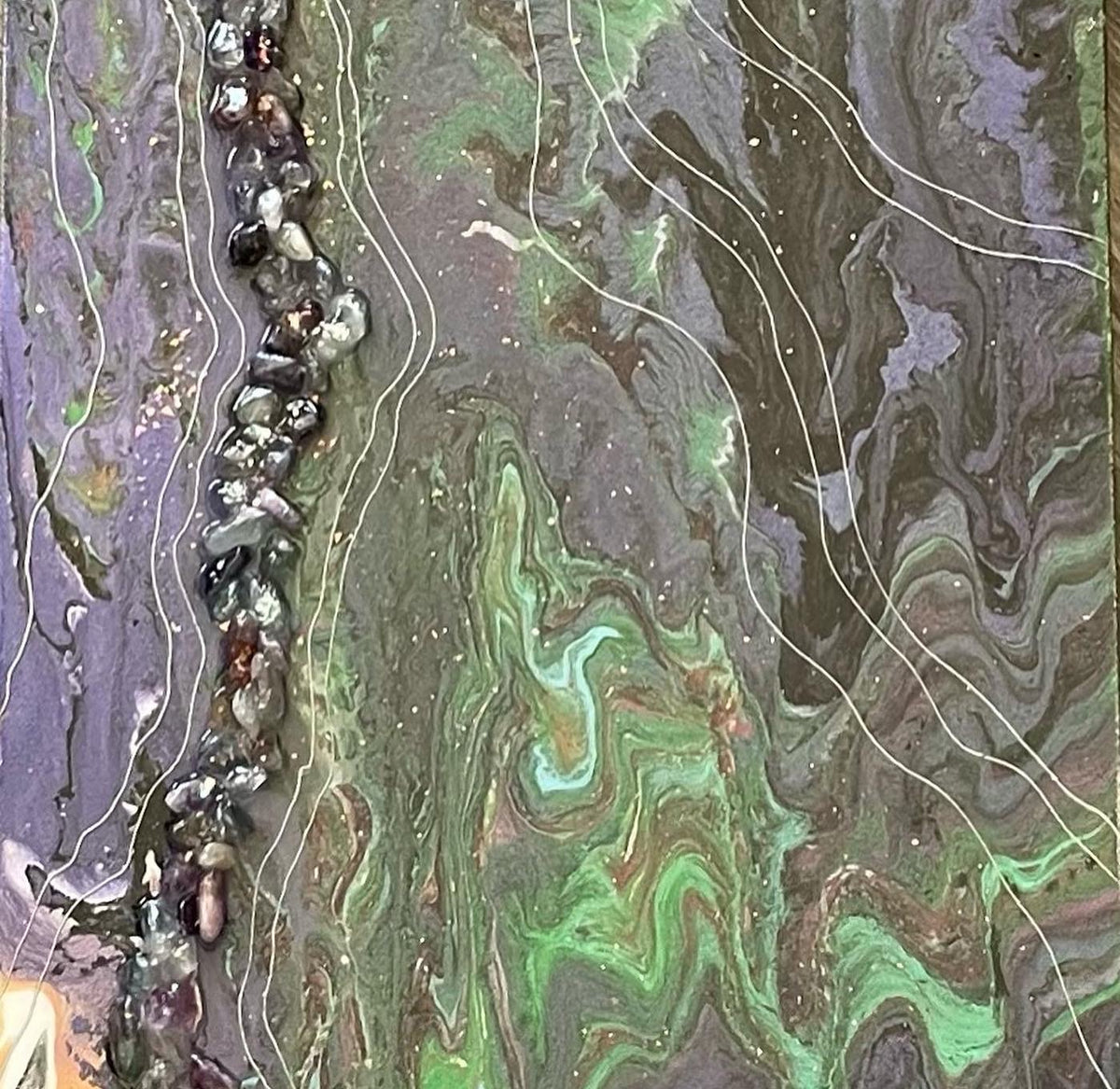 Fluorite resin pour canvas