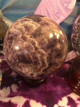 Load image into Gallery viewer, Chevron Amethyst sphere