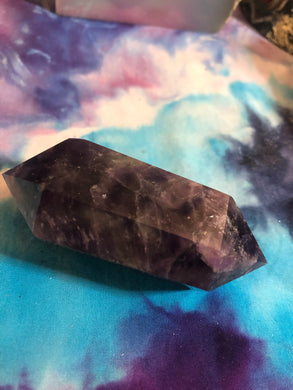 Amethyst double point