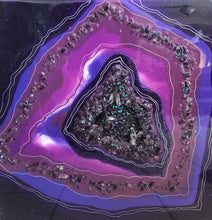 Load image into Gallery viewer, Amethyst resin painting