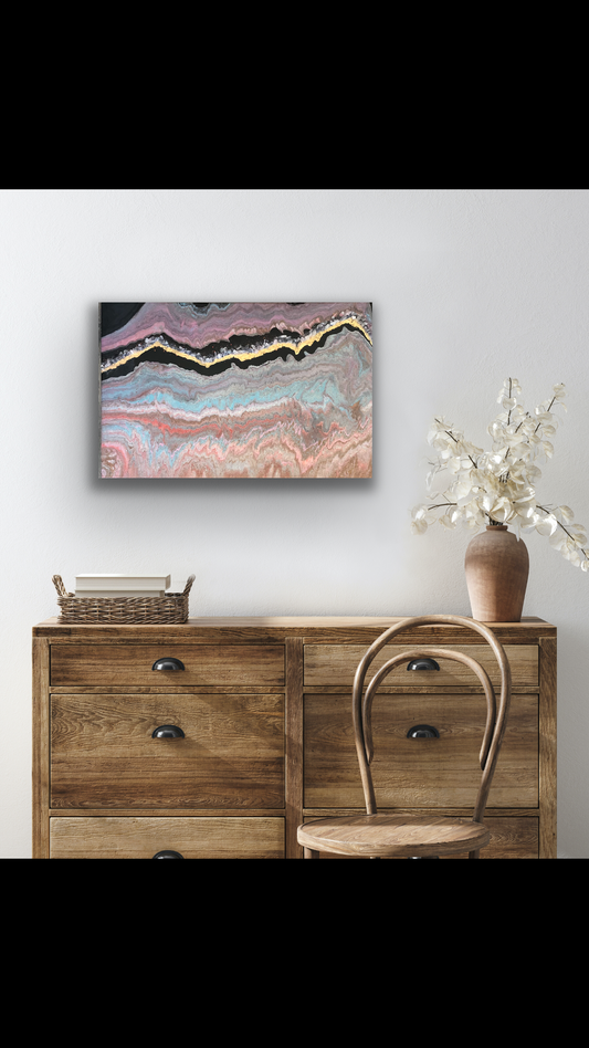 Desert landscape painting