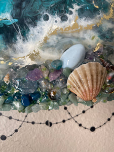Ocean resin pour Painting