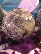 Load image into Gallery viewer, Chevron Amethyst sphere