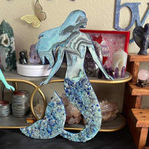 Aquamarine and Lapis Mermaid
