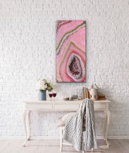 Pink Dreams resin painting