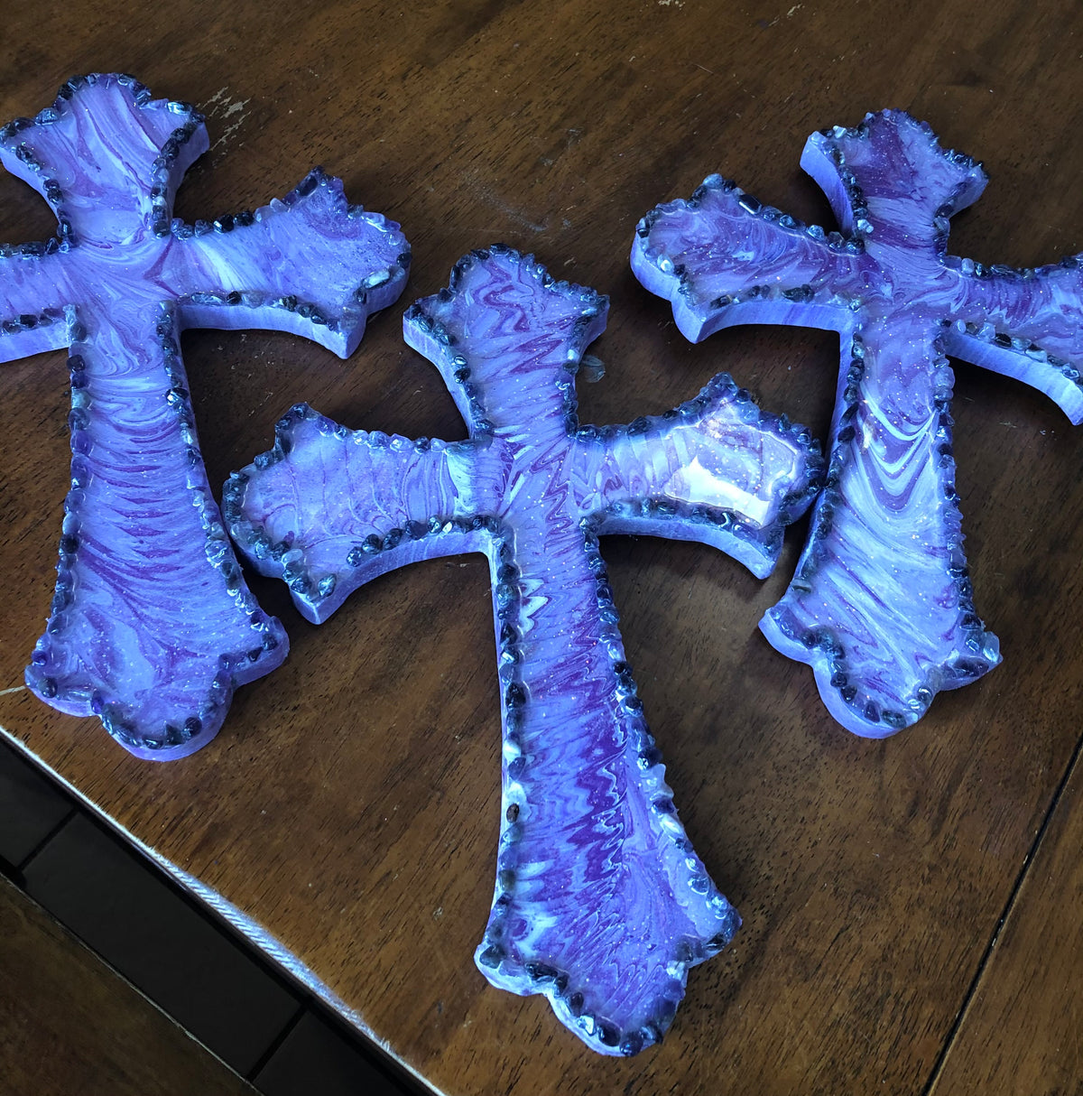 Amethyst crosses