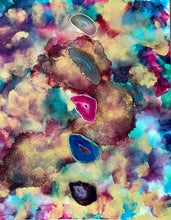 Load image into Gallery viewer, Agate alcohol ink