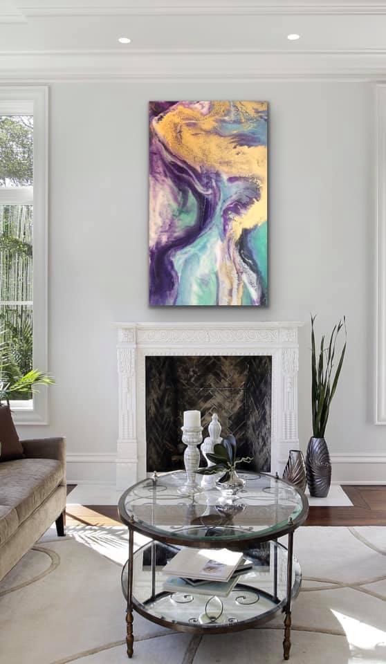 Dreamy Abstract in Resin