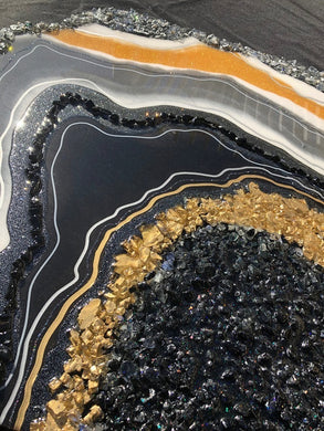Black Obsidian Geode Panels