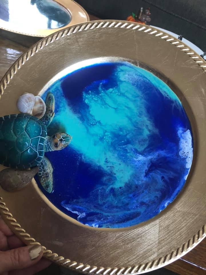 Blue Turtle Platter