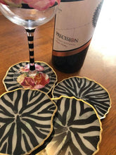 Load image into Gallery viewer, Zebra Resin coasters